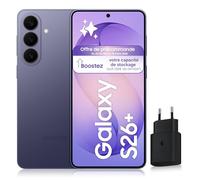 Samsung Galaxy S26+, Smartphone Android 5G avec Galaxy AI, 512 Go, Chargeur Secteur Rapide 25W Inclus, Smartphone déverrouillé, Violet, Version FR
