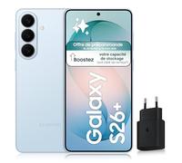Samsung Galaxy S26+, Smartphone Android 5G avec Galaxy AI, 512 Go, Chargeur Secteur Rapide 25W Inclus, Smartphone déverrouillé, Bleu, Version FR