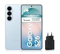 Samsung Galaxy S26, Smartphone Android 5G avec Galaxy AI, 512 Go, Chargeur Secteur Rapide 25W Inclus, Smartphone déverrouillé, Bleu, Version FR