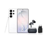 Samsung Galaxy S26 Ultra, avec Galaxy AI, 1 to, Blanc Galaxy Buds4 Pro, Noir, Chargeurs secteurs Rapides 25W Inclus, Version FR