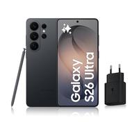 Samsung Galaxy S26 Ultra, Smartphone Android 5G avec Galaxy AI, 256 Go, Chargeur Secteur Rapide 25W Inclus, Smartphone déverrouillé, Noir, Version FR