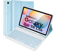 Samsung Galaxy S6 Lite Case with Keyboard, Built-in S Pen Holder 2022 (SM-P613/P619), Blue