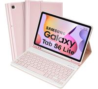 Samsung Galaxy S6 Lite Tablet Case with Keyboard, portestylo S Built-in, Slim Cover with Removable Keyboard for Samsung Galaxy Tab S6 Lite 10.4 2020 (SMP610P615), 2022 (SMP613P619),