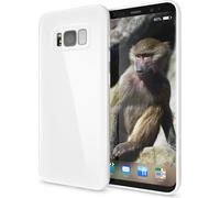 Samsung Galaxy S8 Housse de téléphone portable par NALIA, Slim Silikon Cover TPU Jelly Case blanc