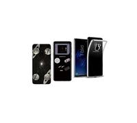 Samsung Galaxy S9 - Pack de 3 Coques souples et solides avec impression de qualité pour Samsung S10