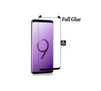 Samsung Galaxy S9 Vitre protection d'ecran en verre trempé incassable protection integrale Full 3D Tempered Glass FULL GLUE - [X2-Noir]
