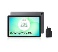 Samsung Galaxy Tab A11+ WiFi 11" 128Go, Tablette Android IA, Design Fin et Épuré, Écran 90Hz, RAM 6 Go, 4 Haut-Parleurs, Dolby Atmos, Gris, Chargeur Secteur Rapide 25W Inclus, Version FR