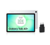 Samsung Galaxy Tab A11+ WiFi 11" 256Go, Tablette Android IA, Design Fin et Épuré, Écran 90Hz, RAM 8 Go, 4 Haut-Parleurs, Dolby Atmos, Argent, Chargeur Secteur Rapide 25W Inclus, Version FR