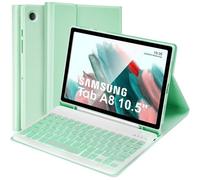 Samsung Galaxy Tab A8 10.5 inch 2021 Case with Backlit Keyboard (SM-X200/ X205/X207), UK Layout Magnetic Detachable Illuminated Keyboard for Samsung Galaxy Tab A8 with