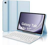 Samsung Galaxy Tab A9 Plus Keyboard Case, Samsung Galaxy Tab A9+ 11 Inch Keyboard, Samsung Galaxy Tab A9+ Case with Italian Keyboard, Wireless Bluetooth Keyboard & Slim Smart Cover, Light