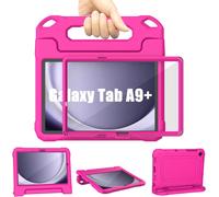 Samsung Galaxy Tab A9+ Plus Kid's 11 Inch 2023 Tablet Case (Sm-X210/X216/X218), Lightweight Shockproof Built In Screen Case With Handle And Stand For Galaxy Tab A9+ 11 Inch, Pink