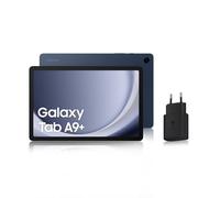 Samsung Galaxy Tab A9+ Tablette Android, 64 Go de Stockage, Grand écran de 11", Wifi, Son 3D, Bleu marine, avec Chargeur secteur rapide 25W inclus (version FR)