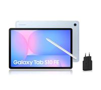 Samsung Galaxy Tab S10 FE, Tablette Android WIFI 10.9" 128 Go, S Pen inclus, Certification IP68, Bleu, Chargeur Secteur Rapide 25W Inclus, Version FR