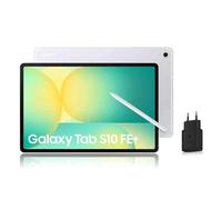 Samsung Galaxy Tab S10 FE+, Tablette Android WIFI 13.1" 128 Go, S Pen inclus, Certification IP68, Argent, Chargeur Secteur Rapide 25W Inclus, Version FR