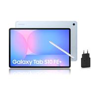 Samsung Galaxy Tab S10 FE+, Tablette Android WiFi 13.1" 128 Go, S Pen Inclus, Certification IP68, Bleu, Chargeur Secteur Rapide 25W Inclus, Version FR