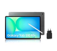 Samsung Galaxy Tab S10 FE+, Tablette Android WIFI 13.1" 128 Go, S Pen inclus, Certification IP68, Gris Anthracite, Chargeur Secteur Rapide 25W Inclus, Version FR
