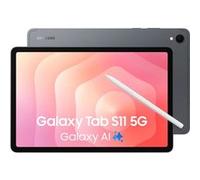 Samsung Galaxy Tab S11 - Tablette - Android - 256 Go - 11" AMOLED dynamique 2X (2560 x 1600) - Logement microSD - 3G, 4G, 5G - gris Gris
