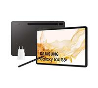 Samsung Galaxy Tab S8+ avec Chargeur - Tablette 12,4" (8 Go RAM, 128 Go de Stockage, WiFi, Android 12) Noir - Version espagnole