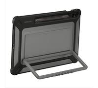 Samsung Galaxy Tab S9 FE+ Outdoor Cover, Rugged Tablet Protector and Carry Case, Military Grade Protection, Built-in Kickstand, S Pen Holder, US Version, Black