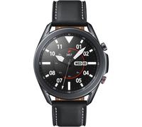Samsung Galaxy Watch 3 - 45 mm - noir mystique - Montre connectée avec bracelet - cuir - affichage 1.4" - 8 Go - Wi-Fi, LTE, NFC, Bluetooth - 4G - 53.8 g