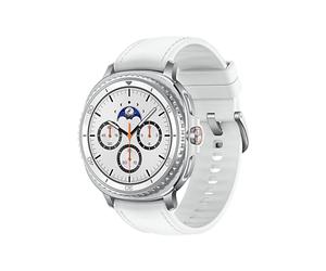 Samsung Galaxy Watch 8 Classic 46mm Argent : AMOLED 1.3" 438x438, RAM 2Go, Flash 64Go, Exynos W1000, GPS, WiFi, Bluetooth 5.3, Wear OS, IP68