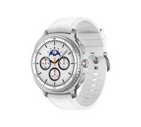 Samsung Galaxy Watch 8 Classic 46mm Argent : Écran 1.3" AMOLED 438x438, Exynos W1000, 2GB RAM, 64GB Flash, GPS, Wi-Fi, Bluetooth 5.3, Wear OS