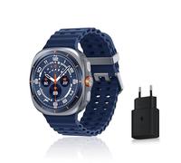 Samsung Galaxy Watch Ultra (2025), Montre Connectée, Bouton d'action, Galaxy AI, GPS Double fréquence, 4G, 47mm, Bleu Titane, Chargeur Secteur Rapide 25W Inclus, Version FR