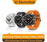Samsung Galaxy Watch Ultra 2025, Super AMOLED, 2 Go + 64 Go, 1,5 pouces, Exynos W1000 (3 nm), 590 mAh, version LTE, montre conne Blanc titane