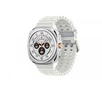 Samsung Galaxy Watch Ultra - 47 mm - titanio - smartwatch con cinturino marino - caucci? - bianco - misura cinturino: S/M/L - display 3,8 cm (1,5")