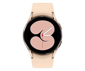 Samsung Galaxy Watch4 Bluetooth, 40 mm, or rose - Montre connectée intelligente, surveillance de la santé, bien-être, sport, IMC, ECG, batterie longue durée - Version FR