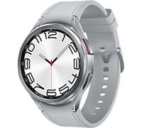 Samsung Galaxy Watch6 Classic・47 mm・montres intelligentes avec bracelet・Hybride éco-cuir・Argent・Band (SM-R965FZSAEUB)