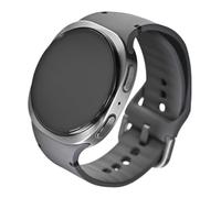 Samsung Galaxy Watch8 - 44 mm - Carbon-Schwarz - intelligente Uhr mit Sportband - Gummi - Graphit - Bandgr??e: M/L - Anzeige 3.7 cm (1.47")