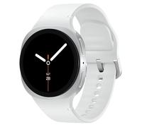 Samsung Galaxy Watch8 - Montre connectée 40 mm argent avec bracelet sport blanc S/M