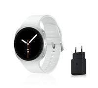 Samsung Galaxy Watch8, Montre Connectée, Coach Running, Coach Sommeil, Galaxy AI, Bluetooth, 40mm, Argent, Chargeur Secteur Rapide 25W Inclus, Version FR