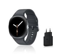 Samsung Galaxy Watch8, Montre Connectée, Coach Running, Coach Sommeil, Galaxy AI, Bluetooth, 40mm, Graphite, Chargeur Secteur Rapide 25W Inclus, Version FR