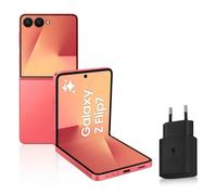 Samsung Galaxy Z Flip7, Smartphone Android 5G avec Galaxy AI, 512 Go, Chargeur Secteur Rapide 25W Inclus, Smartphone déverrouillé, Corail, Version FR