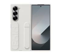Samsung Galaxy Z Fold6 Coque en Silicone avec Support Blanc