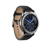 Samsung Gear S3 Classic - 46 mm - argent - montre connectée avec bracelet cuir noir - affichage 1.3" - 4 Go - Wi-Fi, NFC, Bluetooth - 57 g