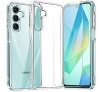 Samsung GP-FPA566AEG - Coque de protection pour téléphone portable - polyuréthanne thermoplastique (TPU) - transparent - avec Protecteur d'écran en verre trempé - pour Galaxy A56 G
