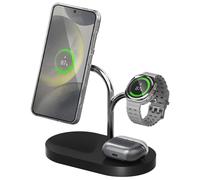 Chargeur sans fil 3-en-1 Qi 10W / 7.5W / 5W Samsung Noir / Argent