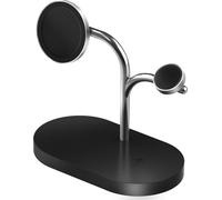 Samsung GP-PWU024WIABW Chargeur d'appareils mobiles Samsung GP-PWU024WIABW Casque, Smartphone, Smartwatch Noir, Argent Chargement USB sans fil à l'intérieur