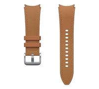 SAMSUNG Hybrid Eco-Leather Band (S/M) Bracelet en Cuir synthétique pour Galaxy Watch4 | Watch5 | Watch6 | Watch FE | Watch7 Series, Camel