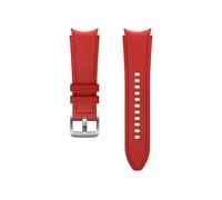 Samsung Hybrid Leather Band Bracelet Smartwatch pour Galaxy Watch4 20 mm S/M, Rouge