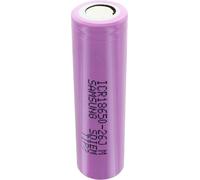 Samsung ICR18650-26J, 2600mAh, 3,6V - 3,7V non protégé Respecter les dimensions 64,8x18,2mm