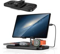 Samsung Inductive Charging Station With Tablet Stand, 4 In 1 Foldable Wireless Charger For Galaxy S25 Ultra/S24, Galaxy Watch Ultra/7/6, Galaxy Buds 2