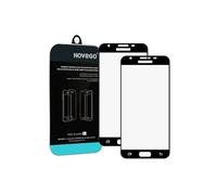NOVAGO compatible avec Samsung J5 2017/J530 Pack de 2 Films verre Galaxy J5 2017 /J530 Films protection écran en verre trempé résistant couvre la totalité de l'écran (Noir)