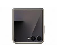 Original Coque KindSuit en Cuir Végan pour Samsung Galaxy Z Flip 7 - Taupe