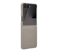 Samsung Kindsuit EF-VF766 Étui de Protection pour Smartphone Galaxy Z Flip7, Aspect Cuir, résistant aux Rayures, Taupe