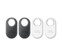 Samsung Lot de 4 Accessoires de Location Galaxy SmartTag2, avec Bluetooth, Mode connecté, Compact, Batterie Longue durée, résistance IP67, Noir et Blanc 2023