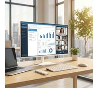 Samsung Moniteur Smart M7 LS32DM703UUXEN 32'' Blanc – 4K UHD (VA), 60Hz, USB‑C 65W